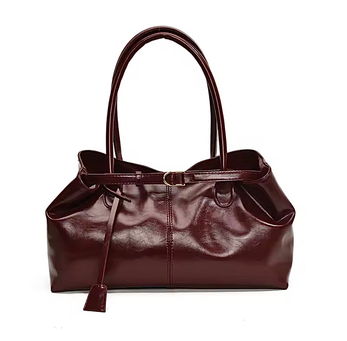 Vintage Faux Leather Shoulder Bag