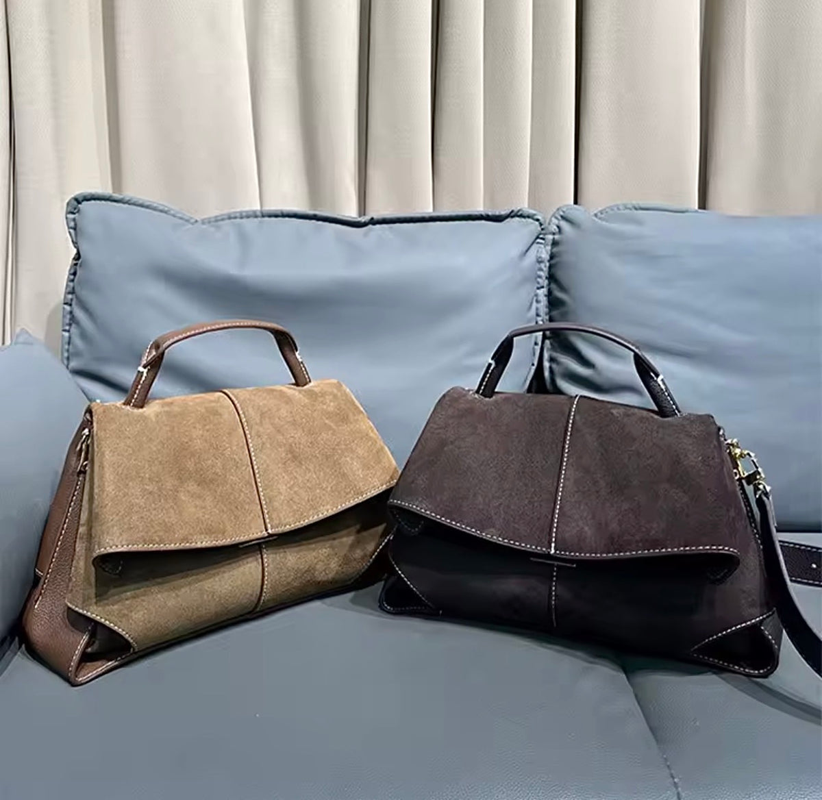 Luxury Faux Leather Frosted Handbag