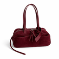 Barrel Style Retro Velvety Handbag