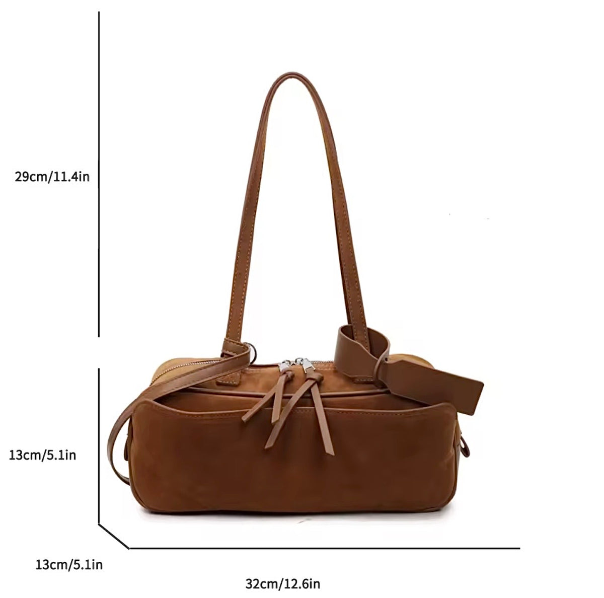 Barrel Style Retro Velvety Handbag