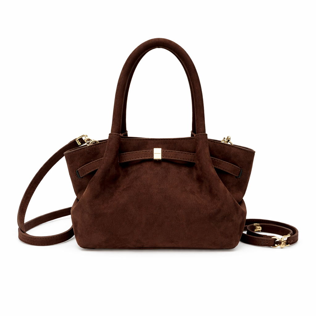 Lychee Style Velvety Handbag Purse