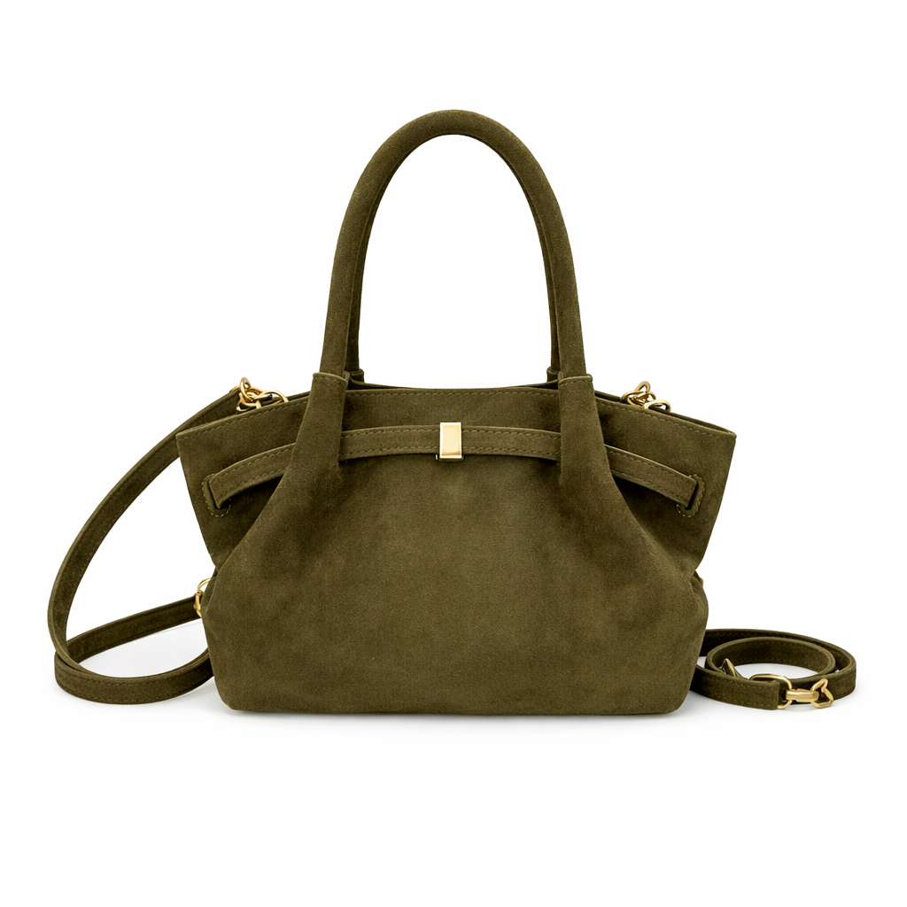 Lychee Style Velvety Handbag Purse