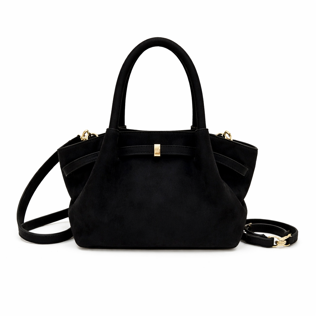 Lychee Style Velvety Handbag Purse